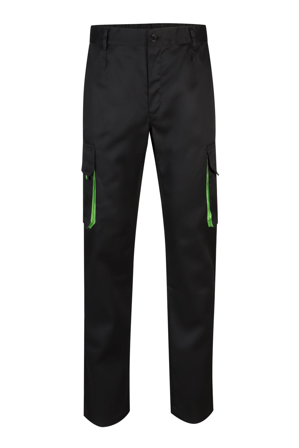 Pantaloni tercot 200g barbat Negru/Verde lime V103004