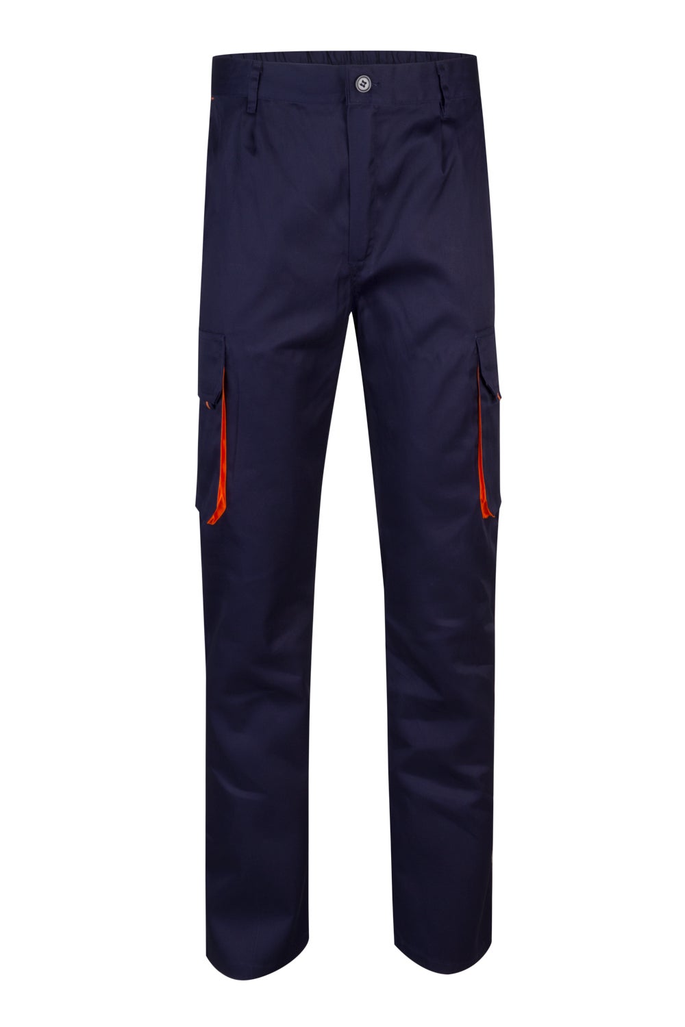 Pantaloni tercot 200g barbat Albastru marin/Portocaliu V103004