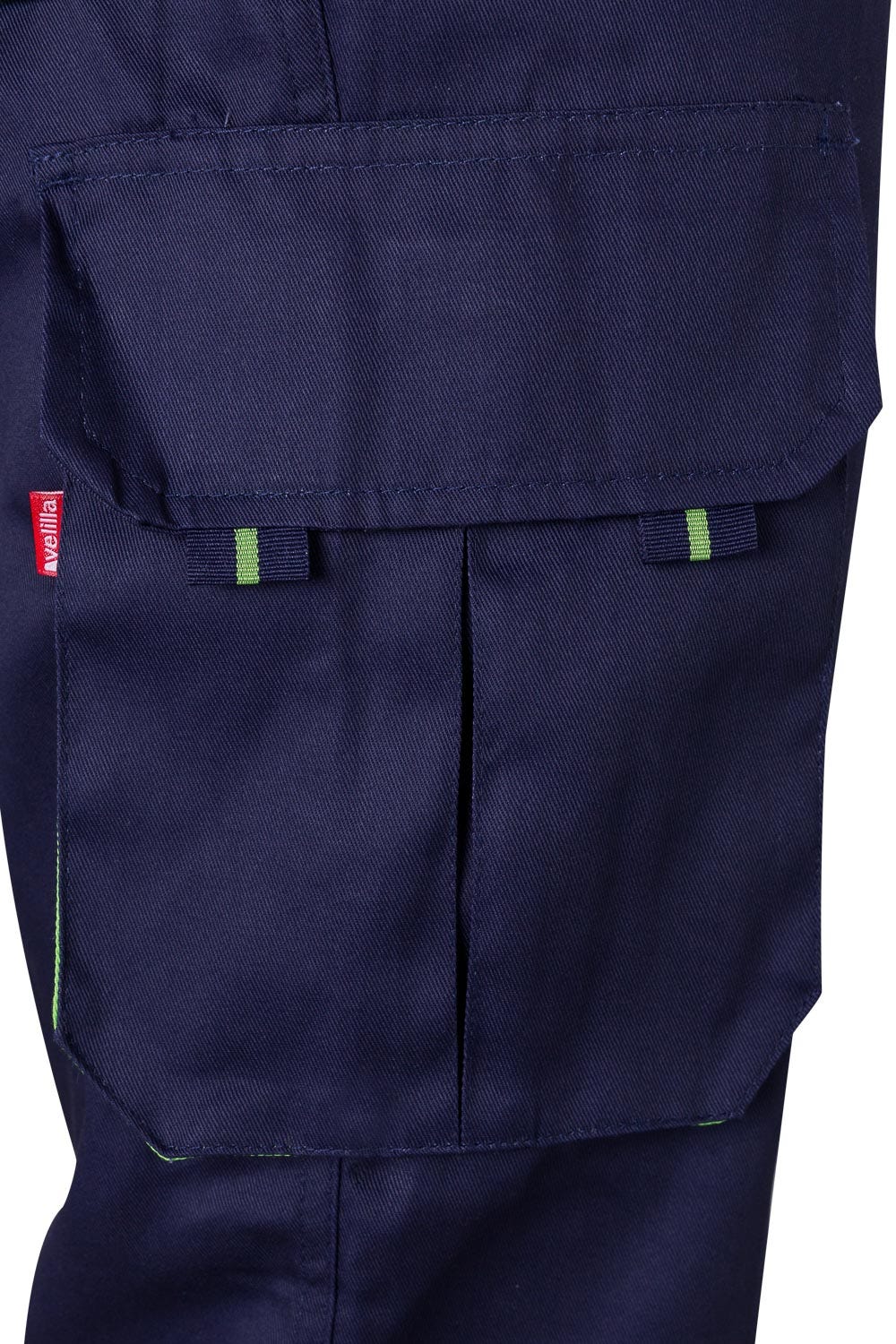 Pantaloni tercot 200g barbat Albastru marin/Verde lime V103004