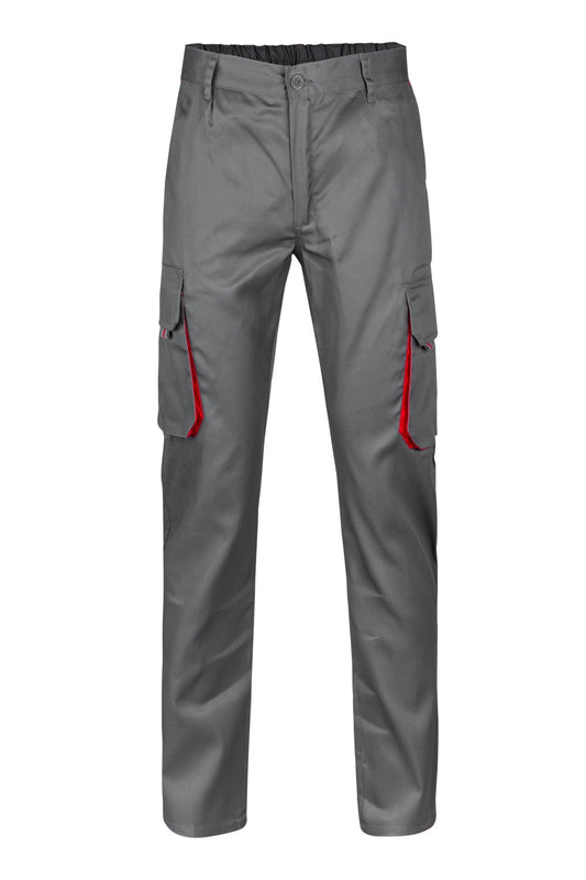 Pantaloni tercot 200g barbat Gri/Rosu V103004