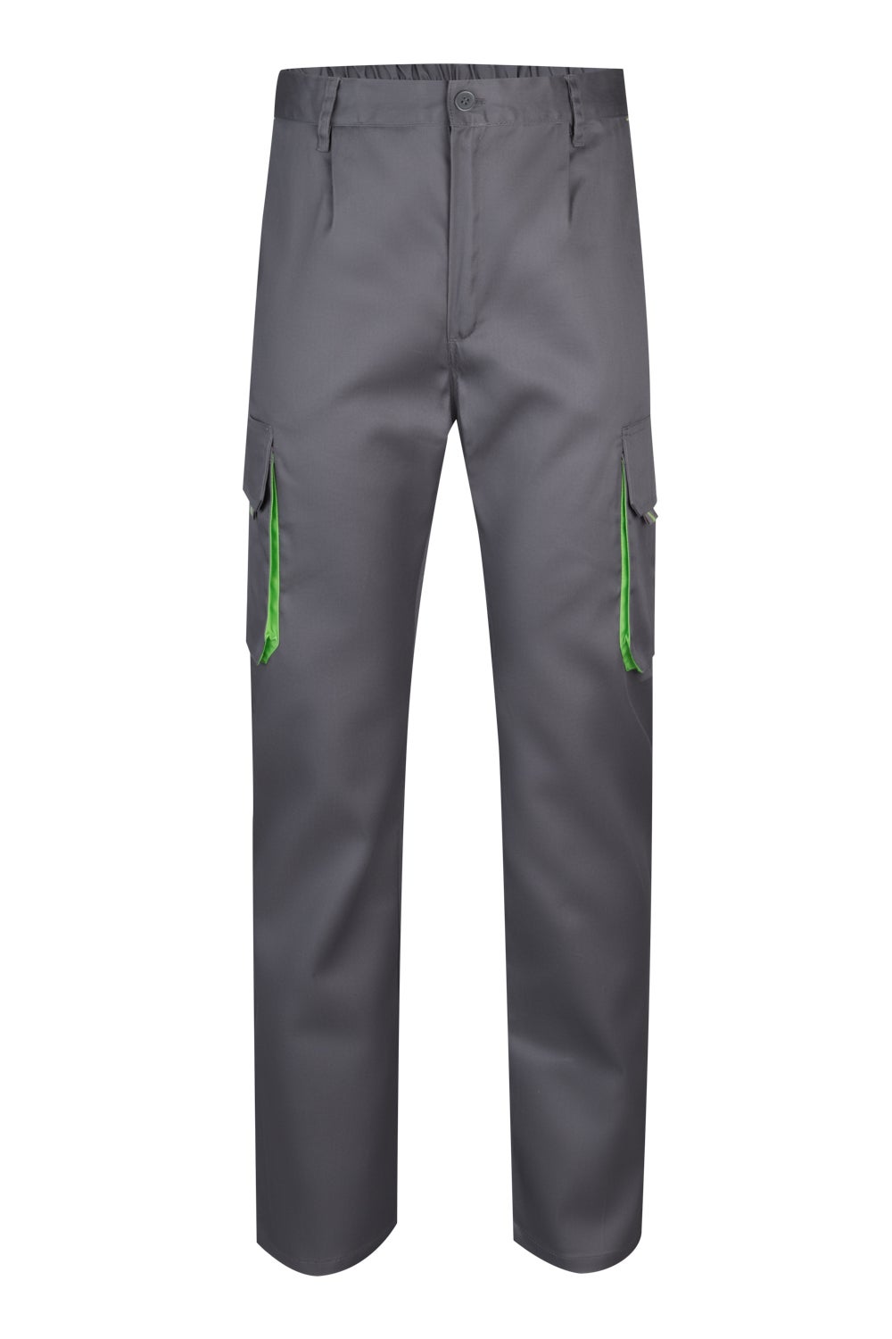 Pantaloni tercot 200g barbat Gri/Verde lime V103004