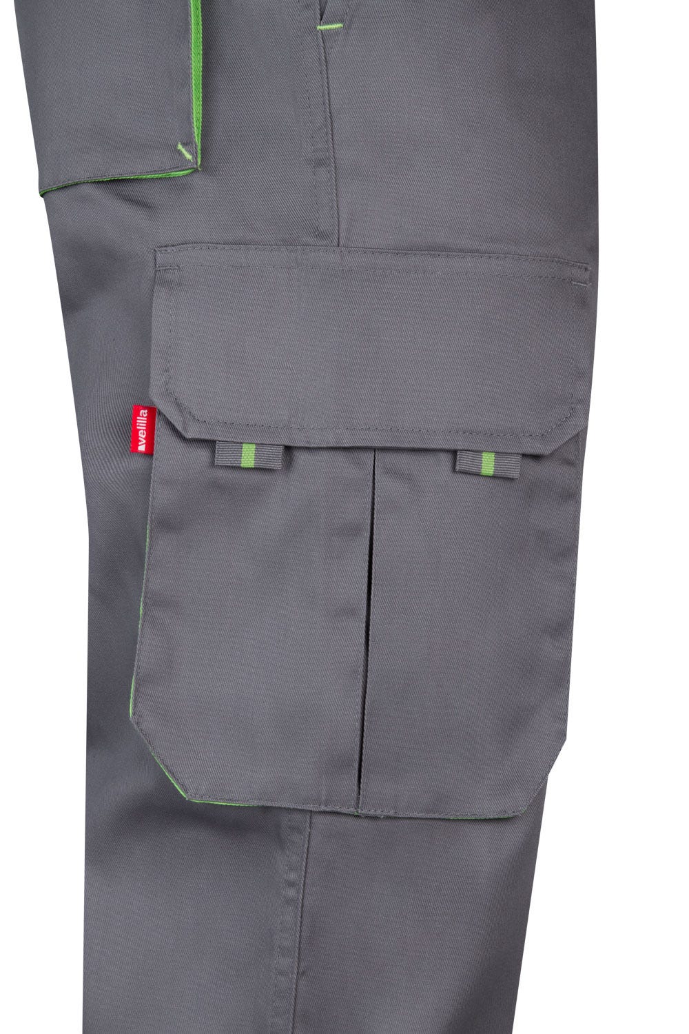 Pantaloni tercot 200g barbat Gri/Verde lime V103004