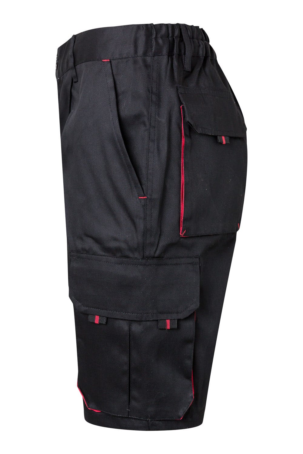 Pantaloni tercot 200g barbat Negru/Rosu V103007