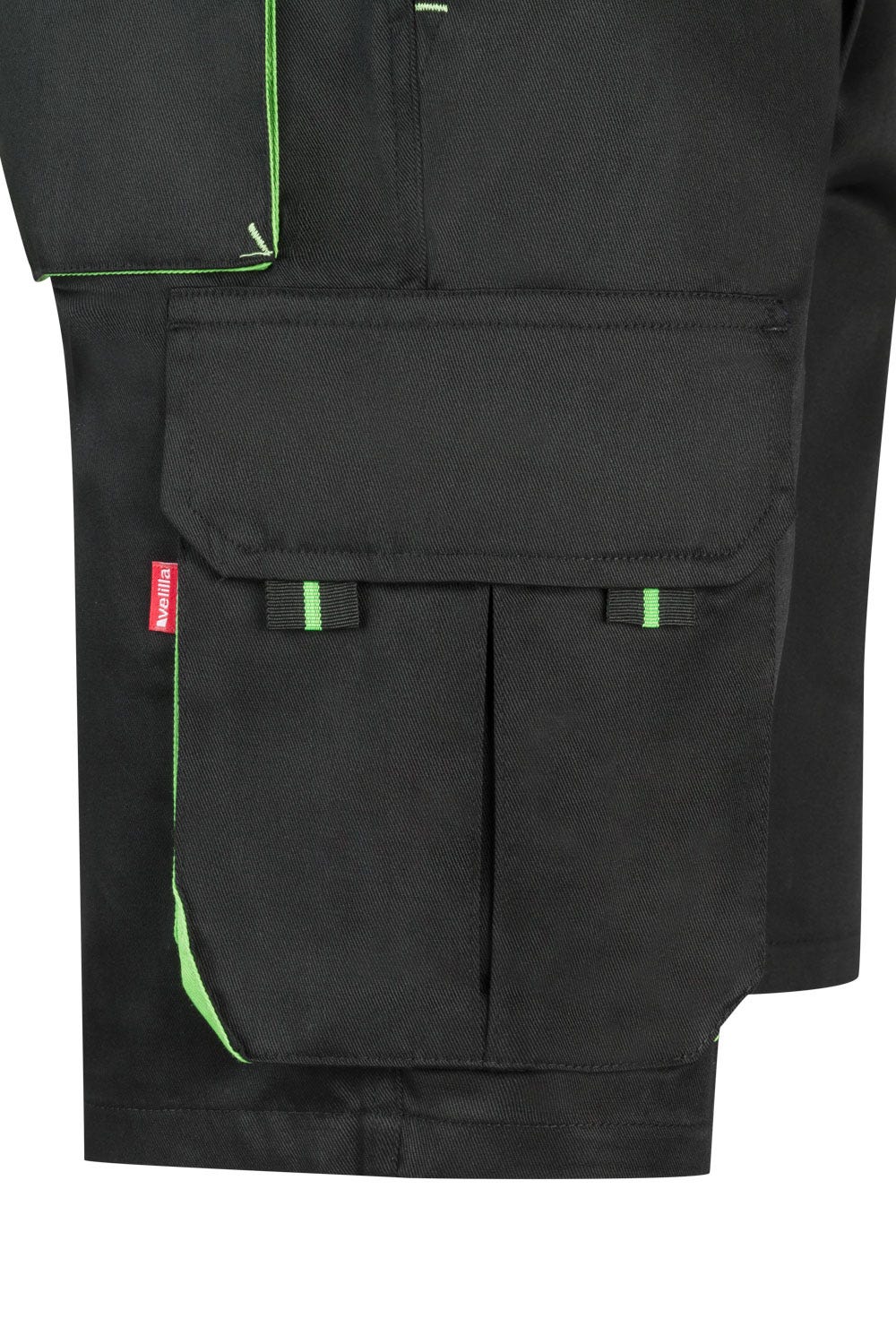 Pantaloni tercot 200g barbat Negru/Verde lime V103007