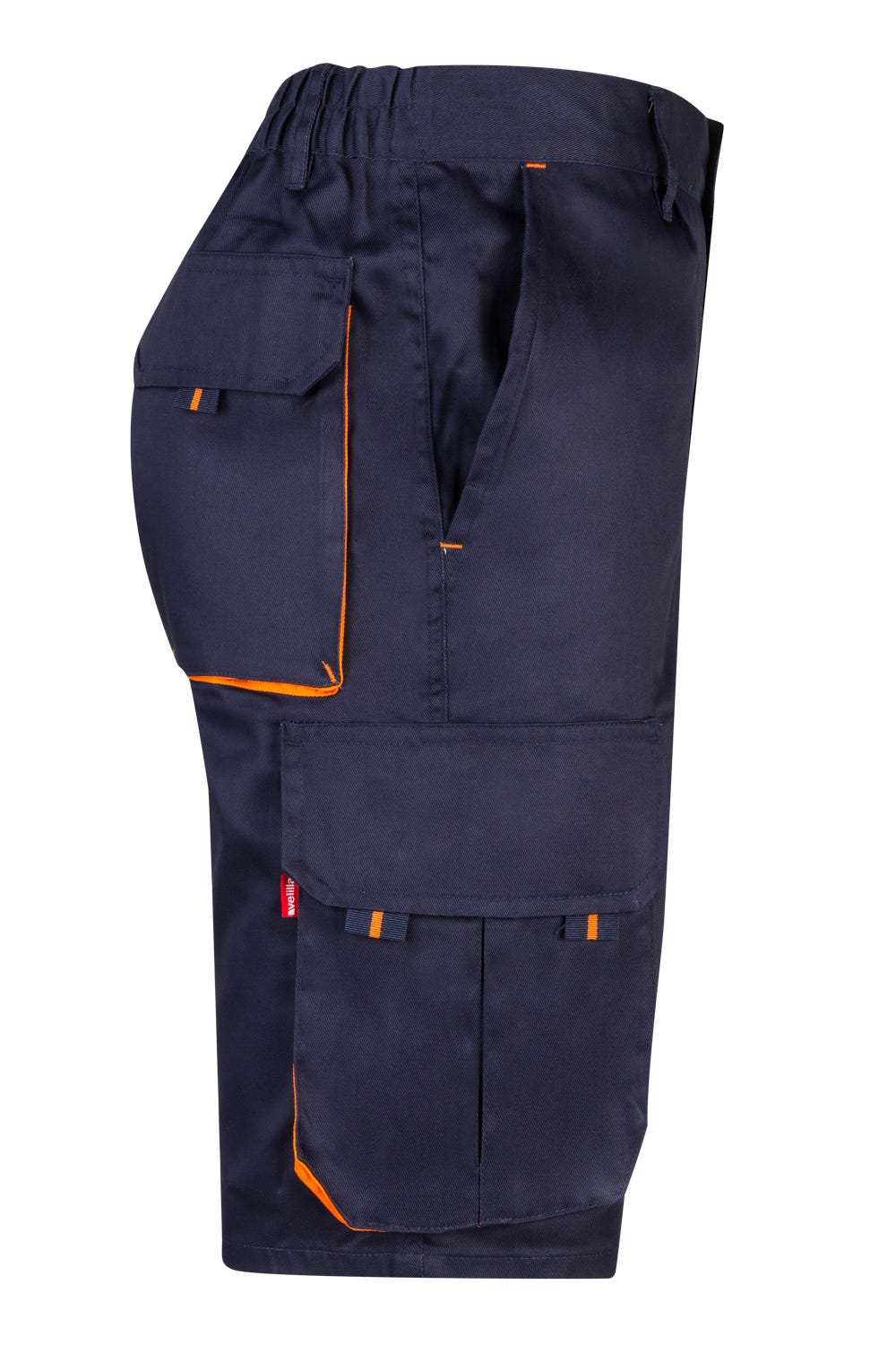 Pantaloni tercot 200g barbat Albastru marin/Portocaliu V103007