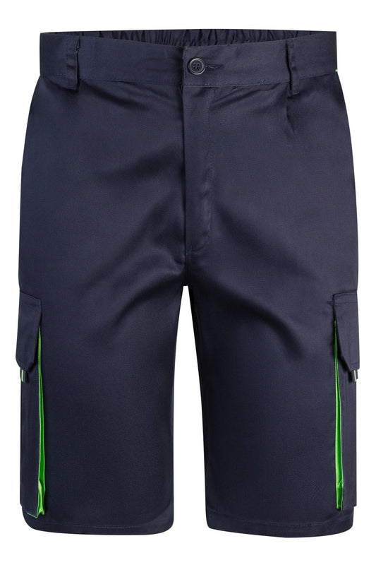 Pantaloni tercot 200g barbat Albastru marin/Verde lime V103007