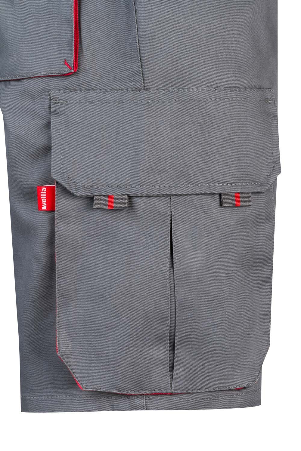 Pantaloni tercot 200g barbat Gri/Rosu V103007