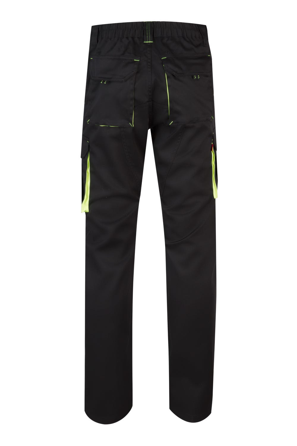 Pantaloni stretch 240g barbat Negru/Galben fluo V103008S