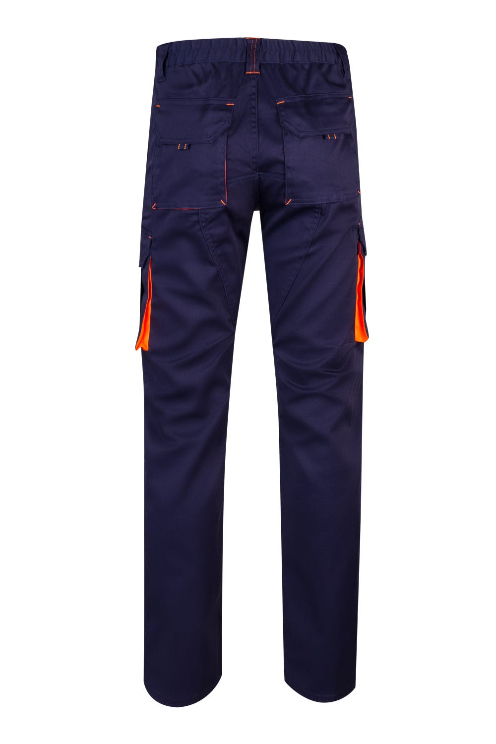 Pantaloni stretch 240g barbat Bleumarin/Portocaliu V103008S