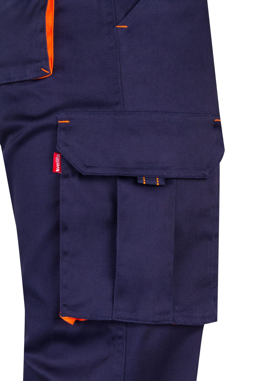 Pantaloni stretch 240g barbat Bleumarin/Portocaliu V103008S