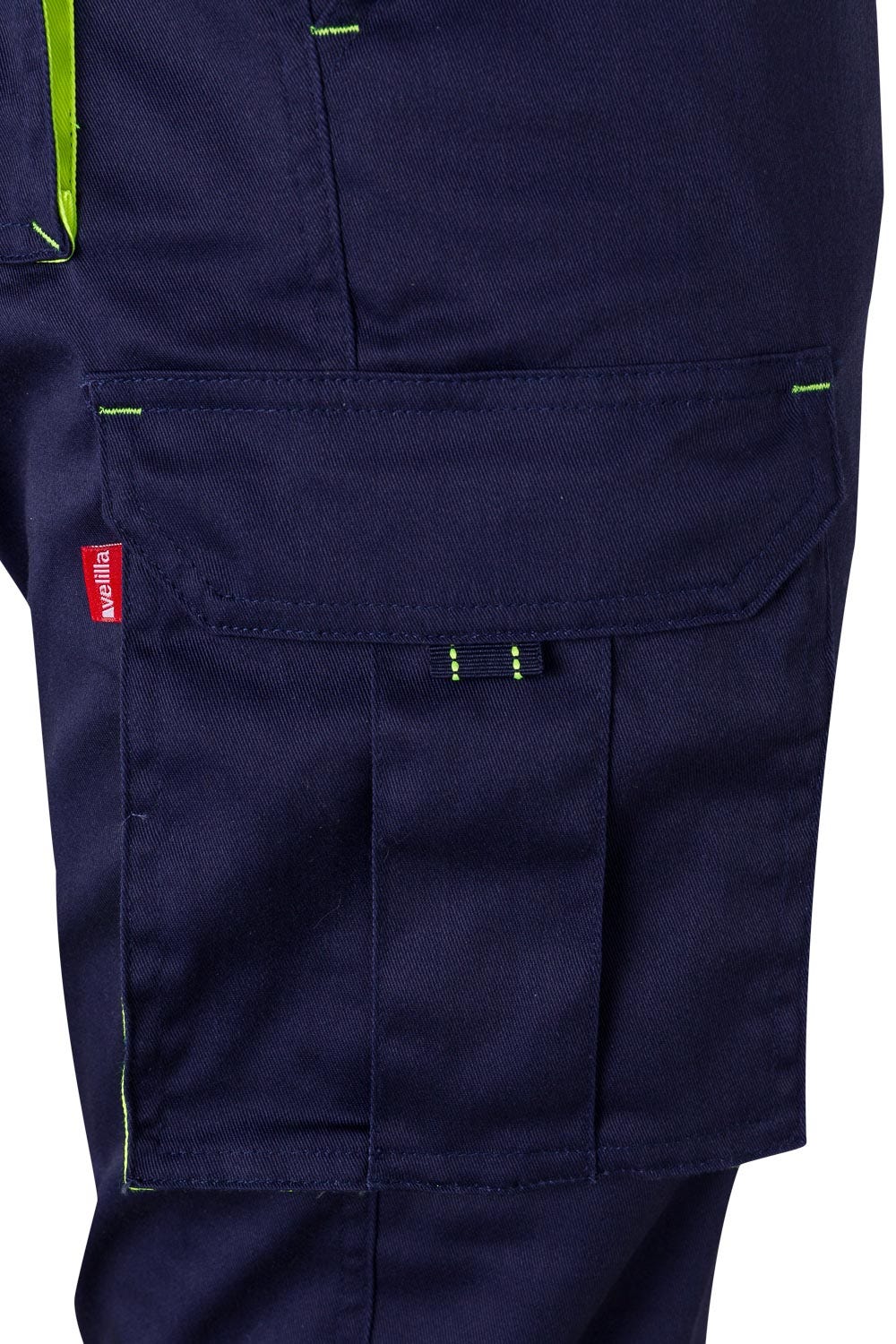 Pantaloni stretch 240g barbat Bleumarin/Galben V103008S