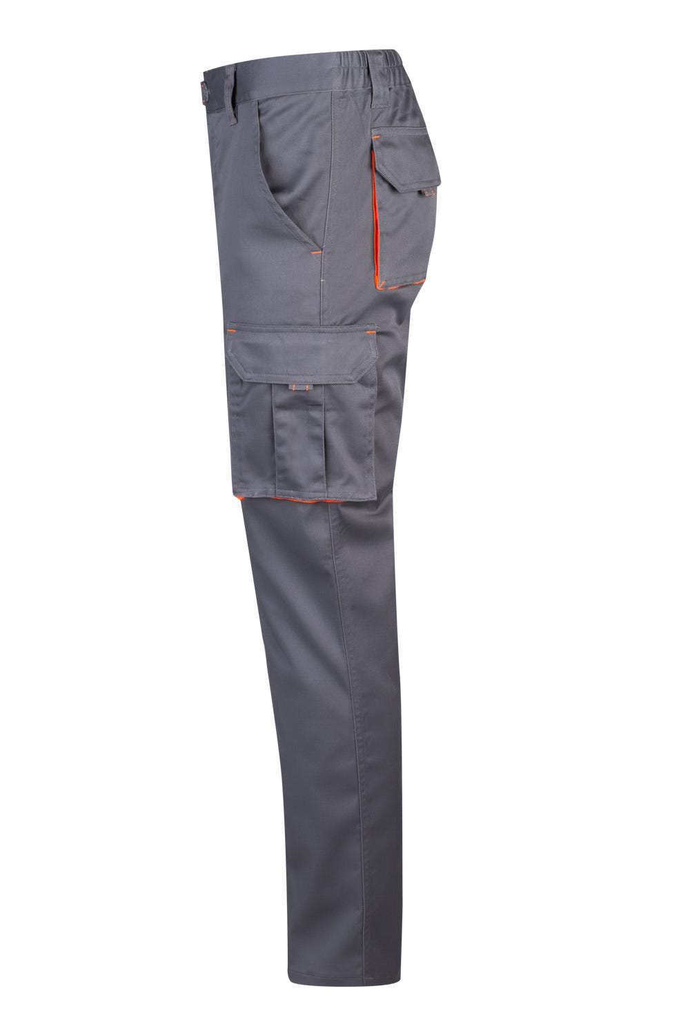 Pantaloni stretch 240g barbat Gri/Portocaliu fluo V103008S