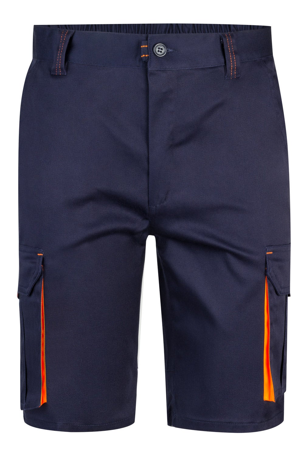 Pantaloni scurti stretch 240g Bleumarin/Portocaliu V103010S