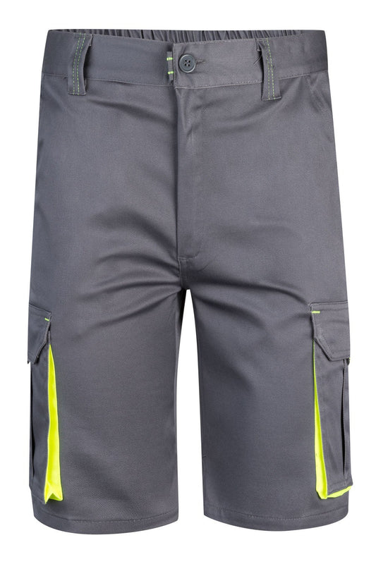 Pantaloni scurti stretch 240g Gri/Galben V103010S