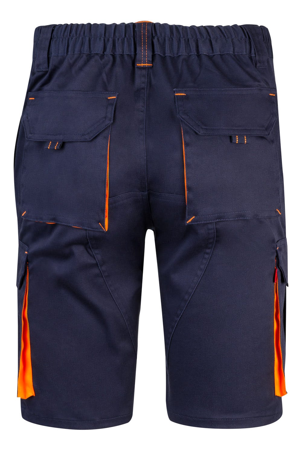 Pantaloni scurti stretch 240g Bleumarin/Portocaliu V103010S