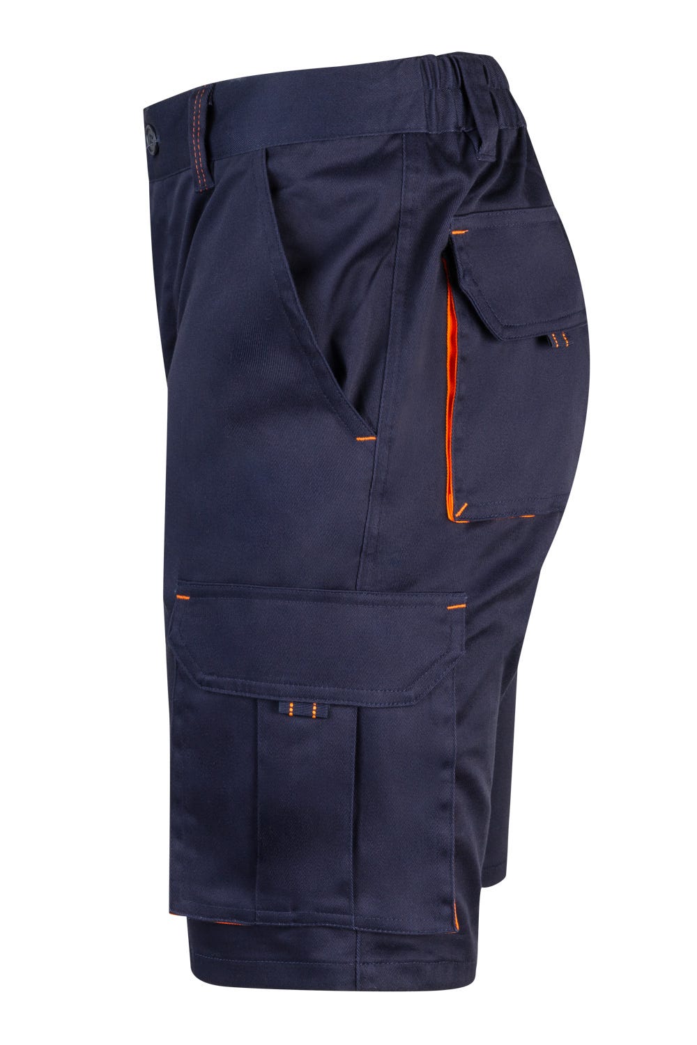 Pantaloni scurti stretch 240g Bleumarin/Portocaliu V103010S