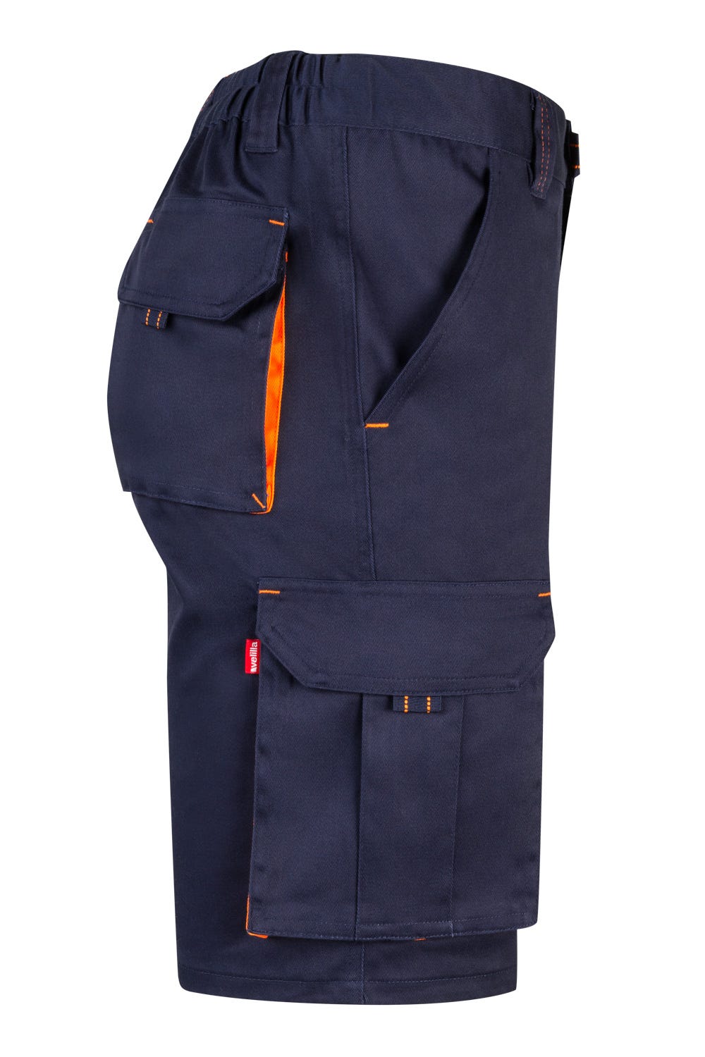 Pantaloni scurti stretch 240g Bleumarin/Portocaliu V103010S