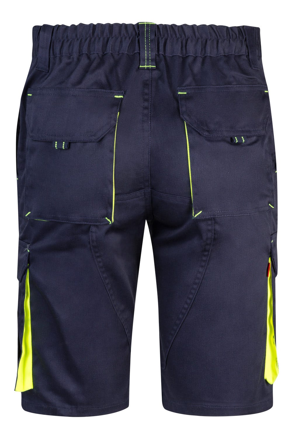 Pantaloni scurti stretch 240g Bleumarin/Galben V103010S