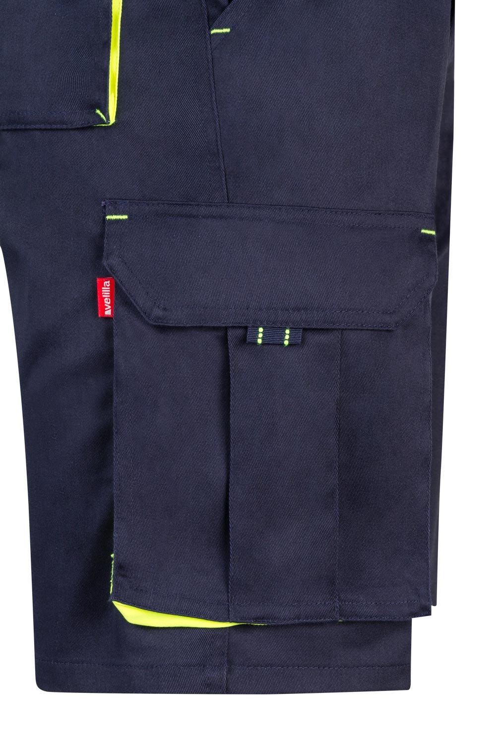 Pantaloni scurti stretch 240g Bleumarin/Galben V103010S