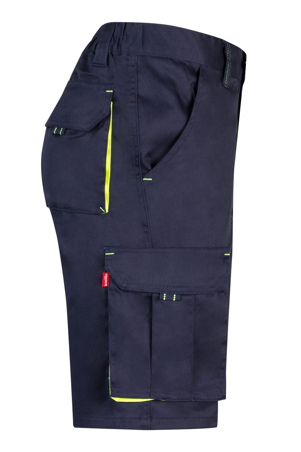 Pantaloni scurti stretch 240g Bleumarin/Galben V103010S