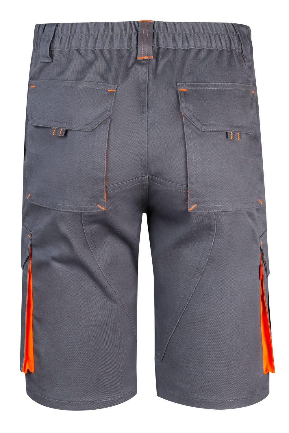 Pantaloni scurti stretch 240g Gri/Portocaliu fluo V103010S