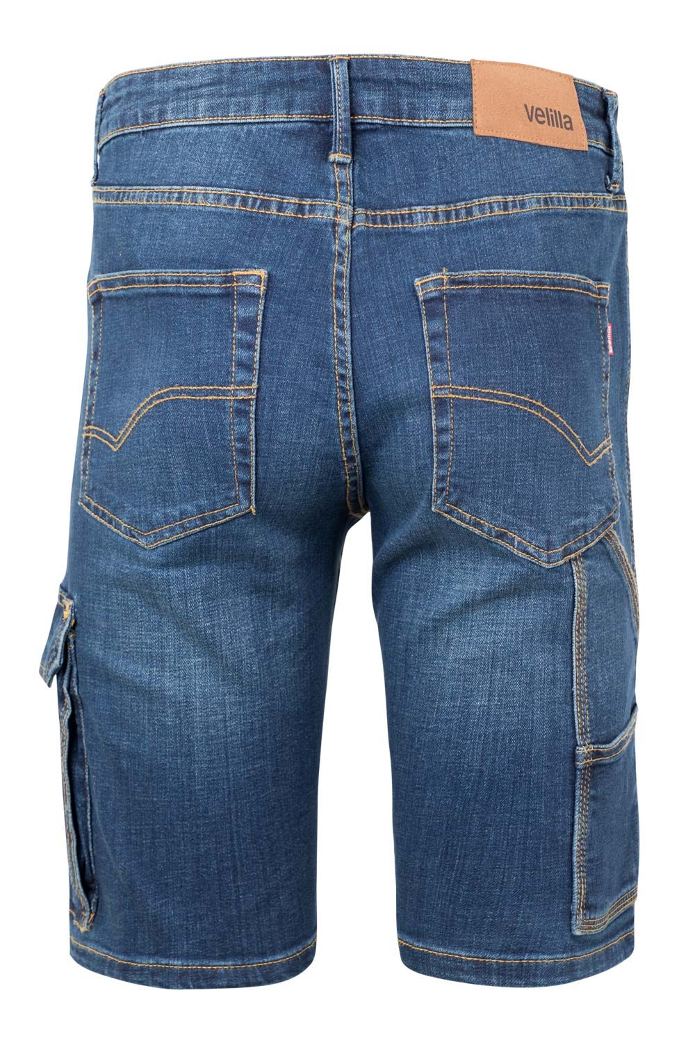 Pantaloni scurti denim 411g 8 buzunare albastru V103017S