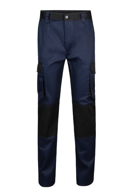 Pantaloni tercot 240g Albastru marin/Negru V103020B