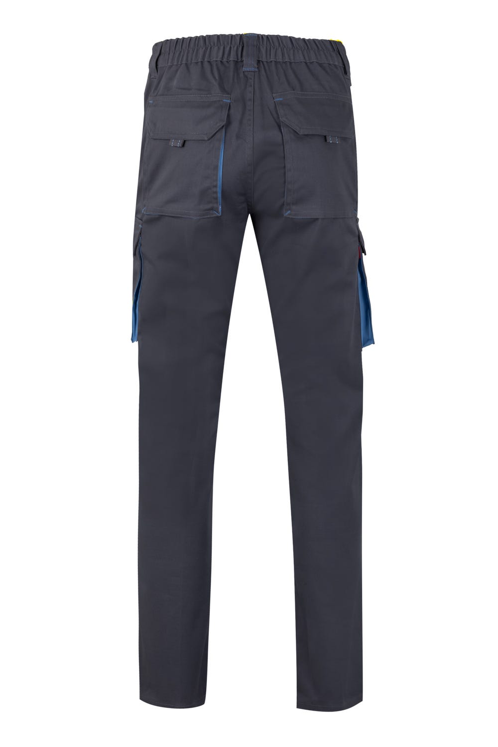 Pantaloni stretch 240g gri/albastru celest V103024S