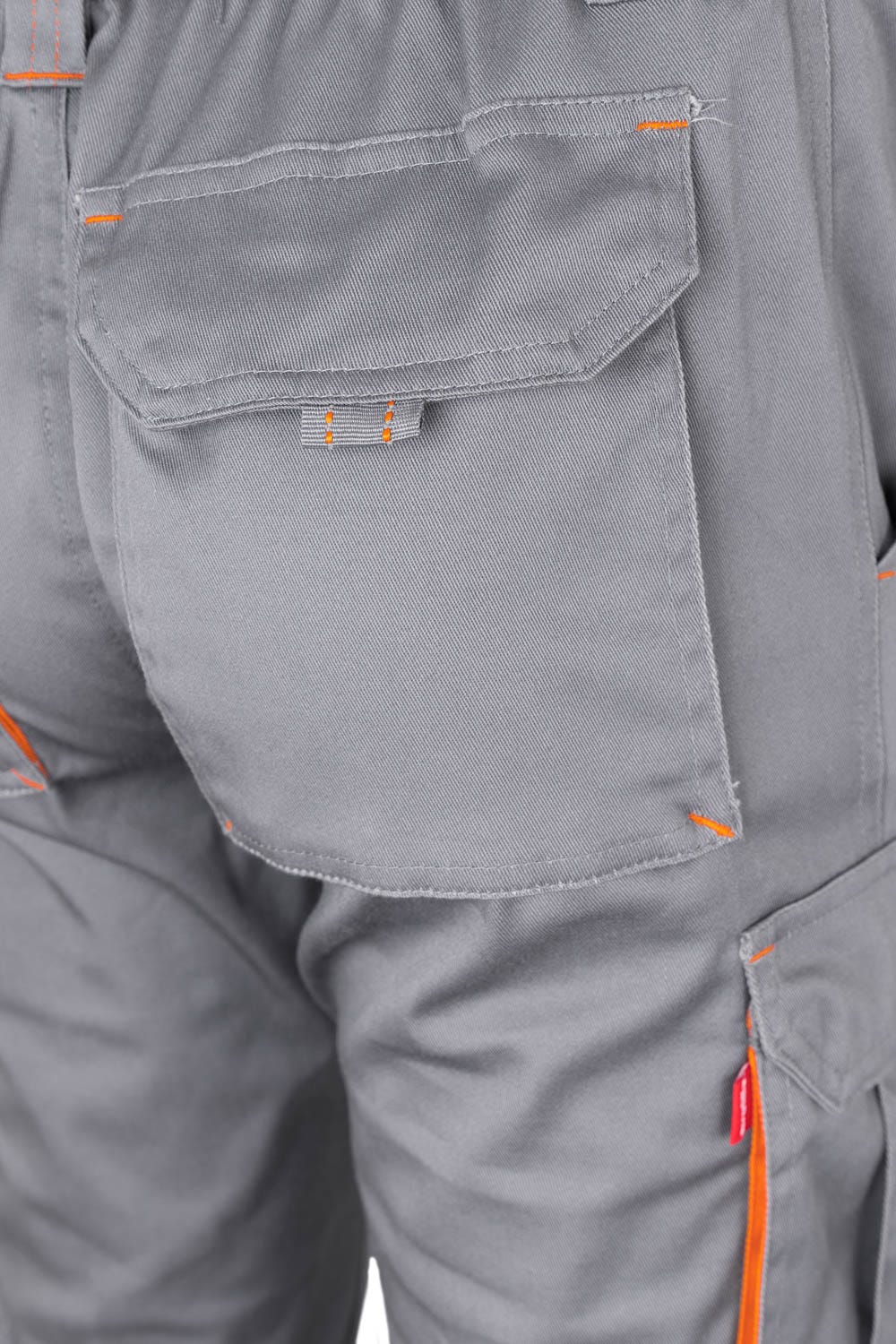 Pantaloni stretch 240g gri/portocaliu V103024S