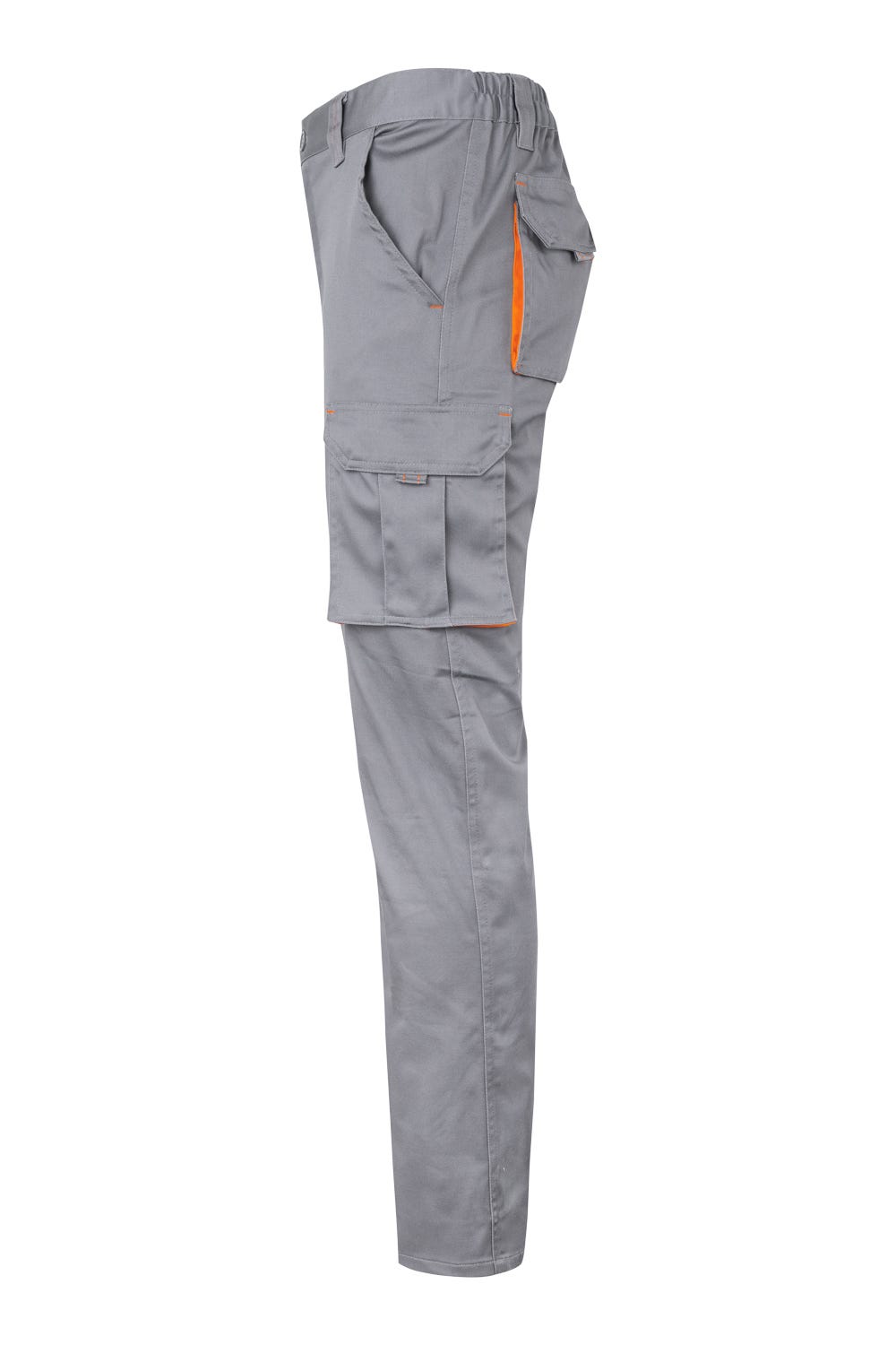 Pantaloni stretch 240g gri/portocaliu V103024S
