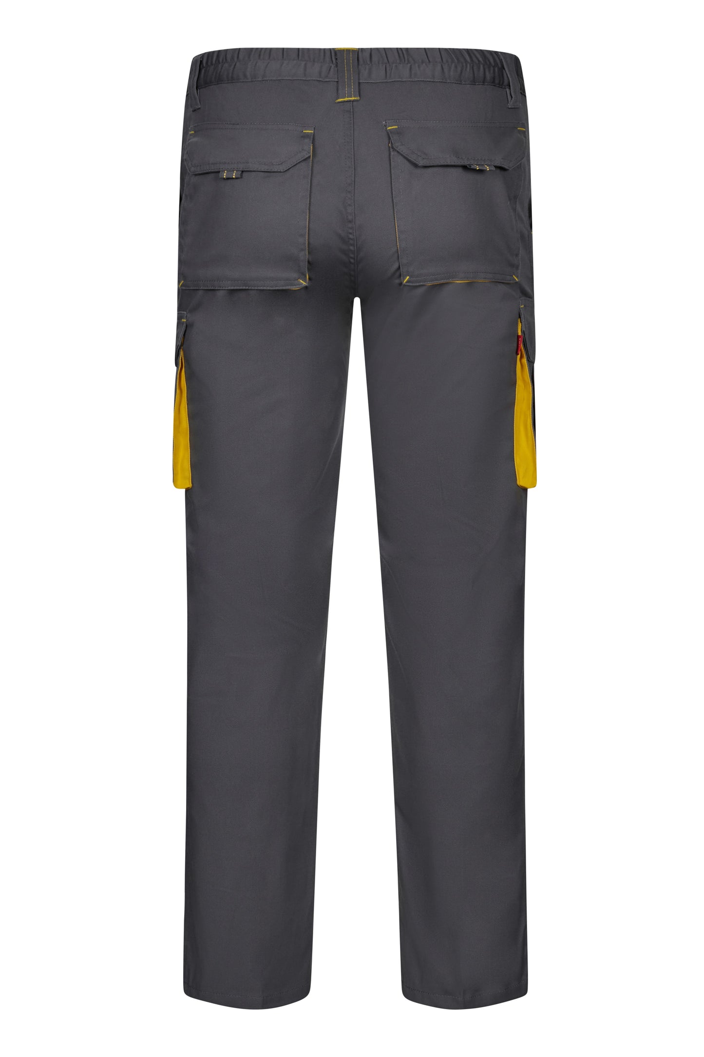 Pantaloni stretch 240g gri/galben V103024S