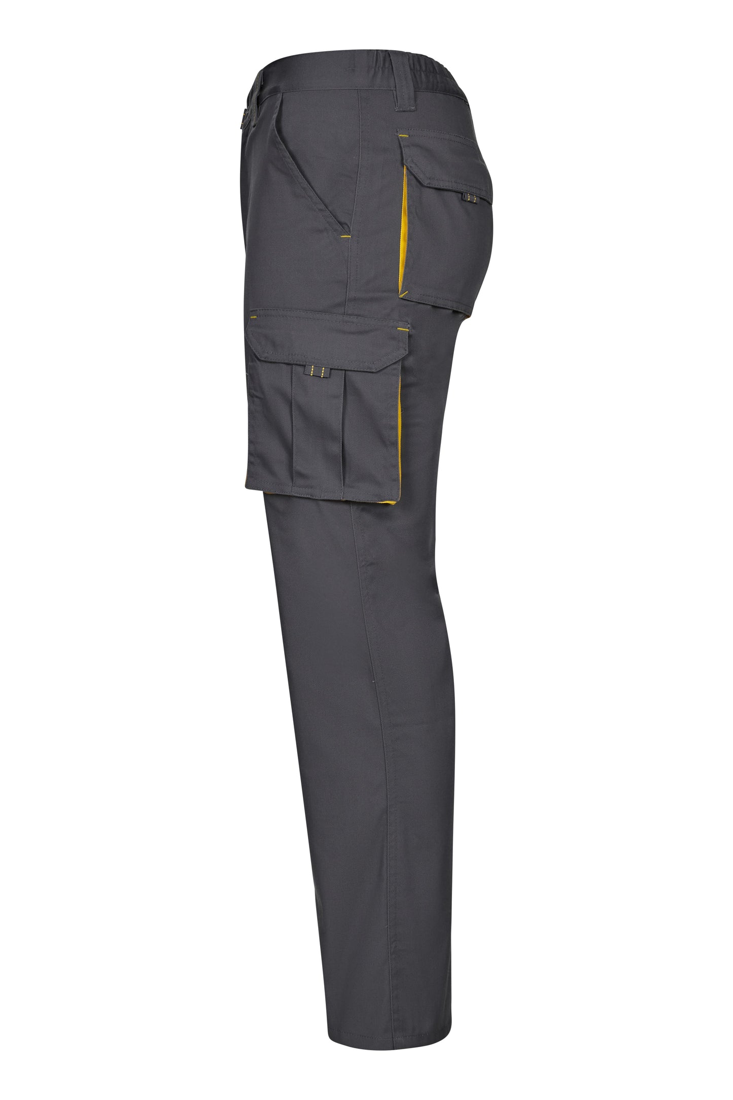 Pantaloni stretch 240g gri/galben V103024S