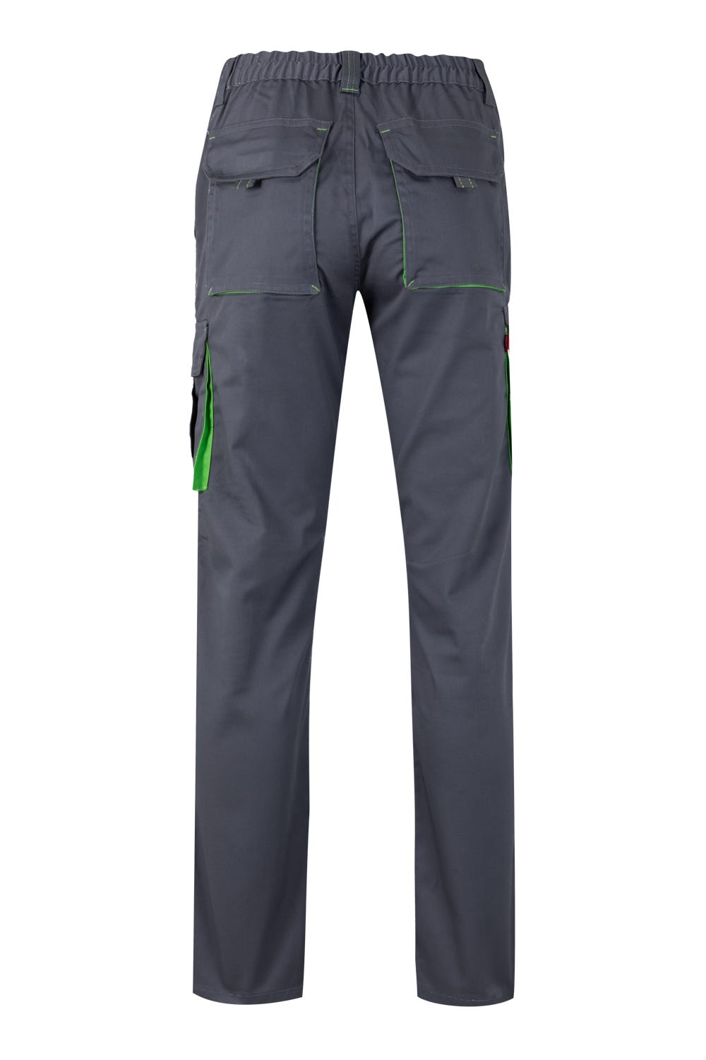 Pantaloni stretch 240g gri/verde lime V103024S