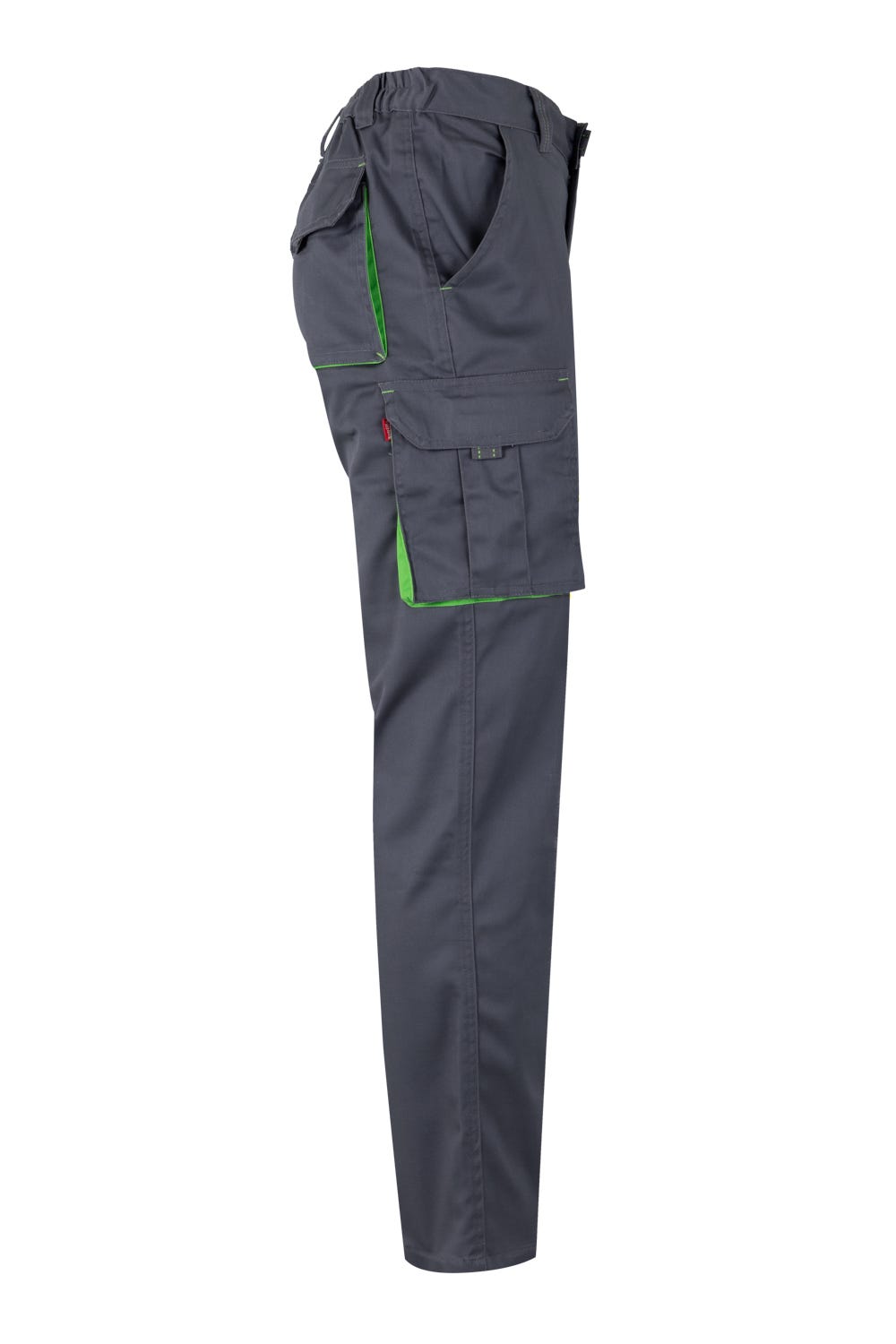 Pantaloni stretch 240g gri/verde lime V103024S