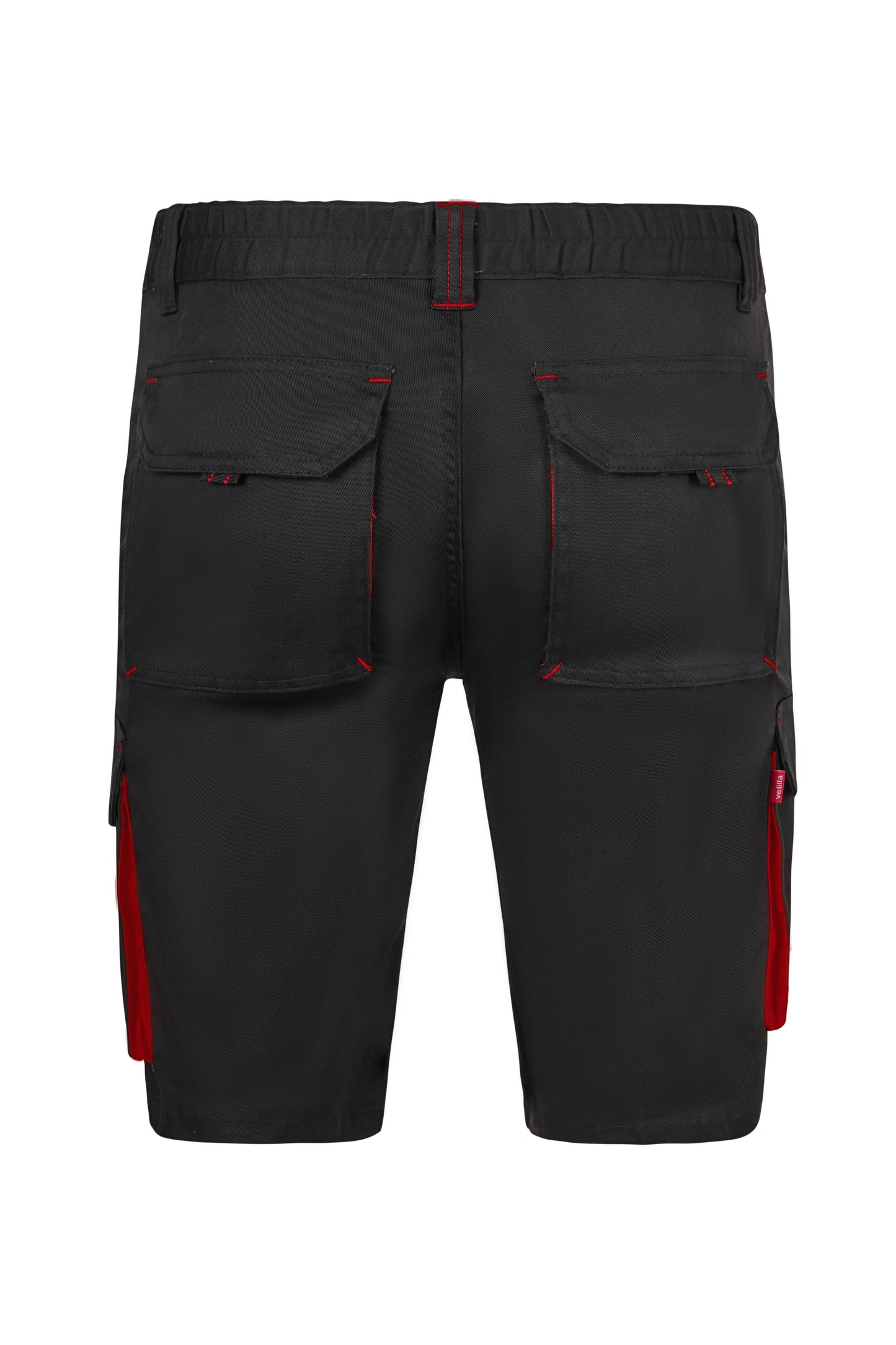 Pantaloni scurti bicolori negru/rosu V103034S