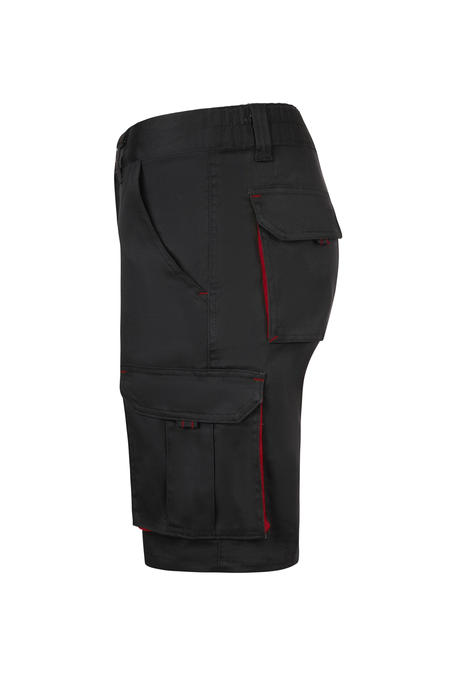 Pantaloni scurti bicolori negru/rosu V103034S