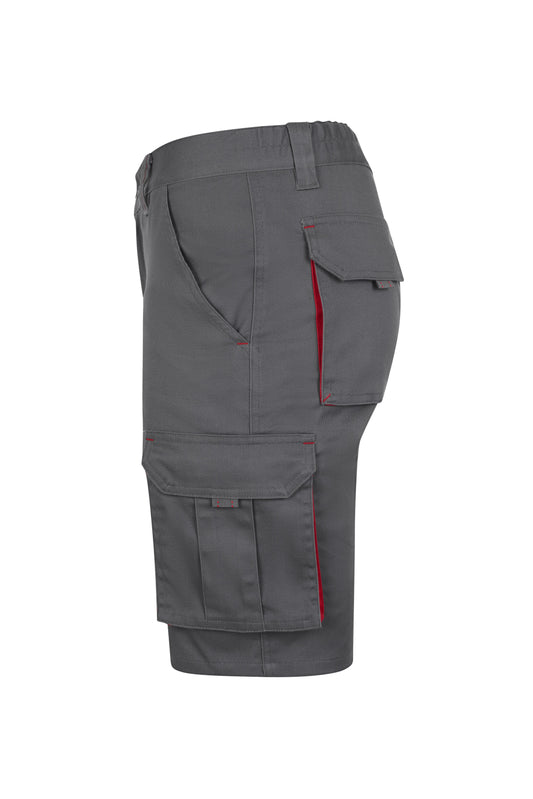 Pantaloni scurti bicolori gri/rosu V103034S