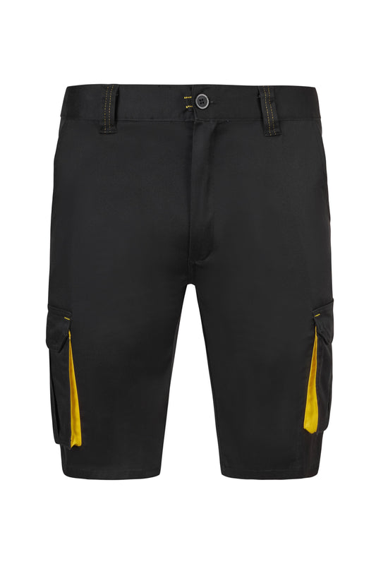 Pantaloni scurti bicolori albastru marin/portocaliu V103034S