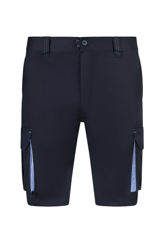 Pantaloni scurti bicolori albastru marilbastru celest V103034S