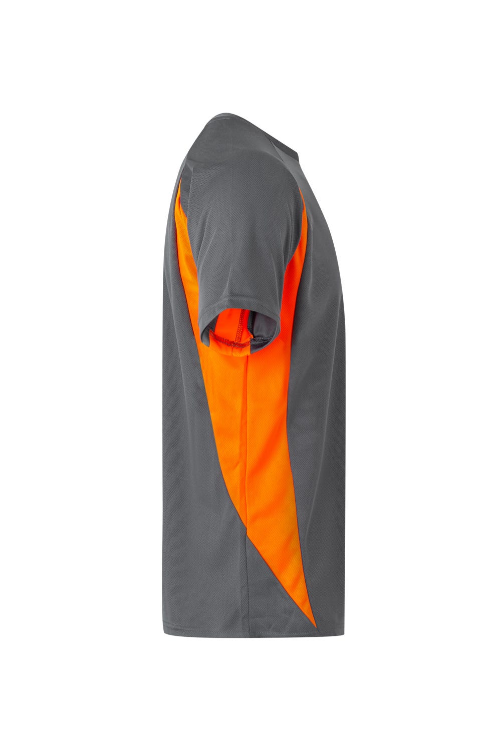 Tricou poliester 160g gri/portocaliu fluo V105501