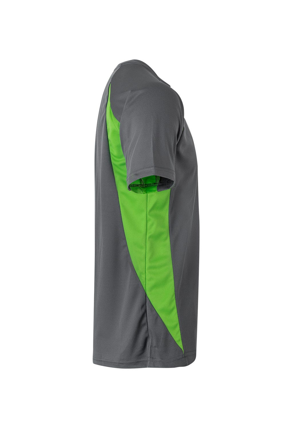 Tricou poliester 160g gri/verde lime V105501