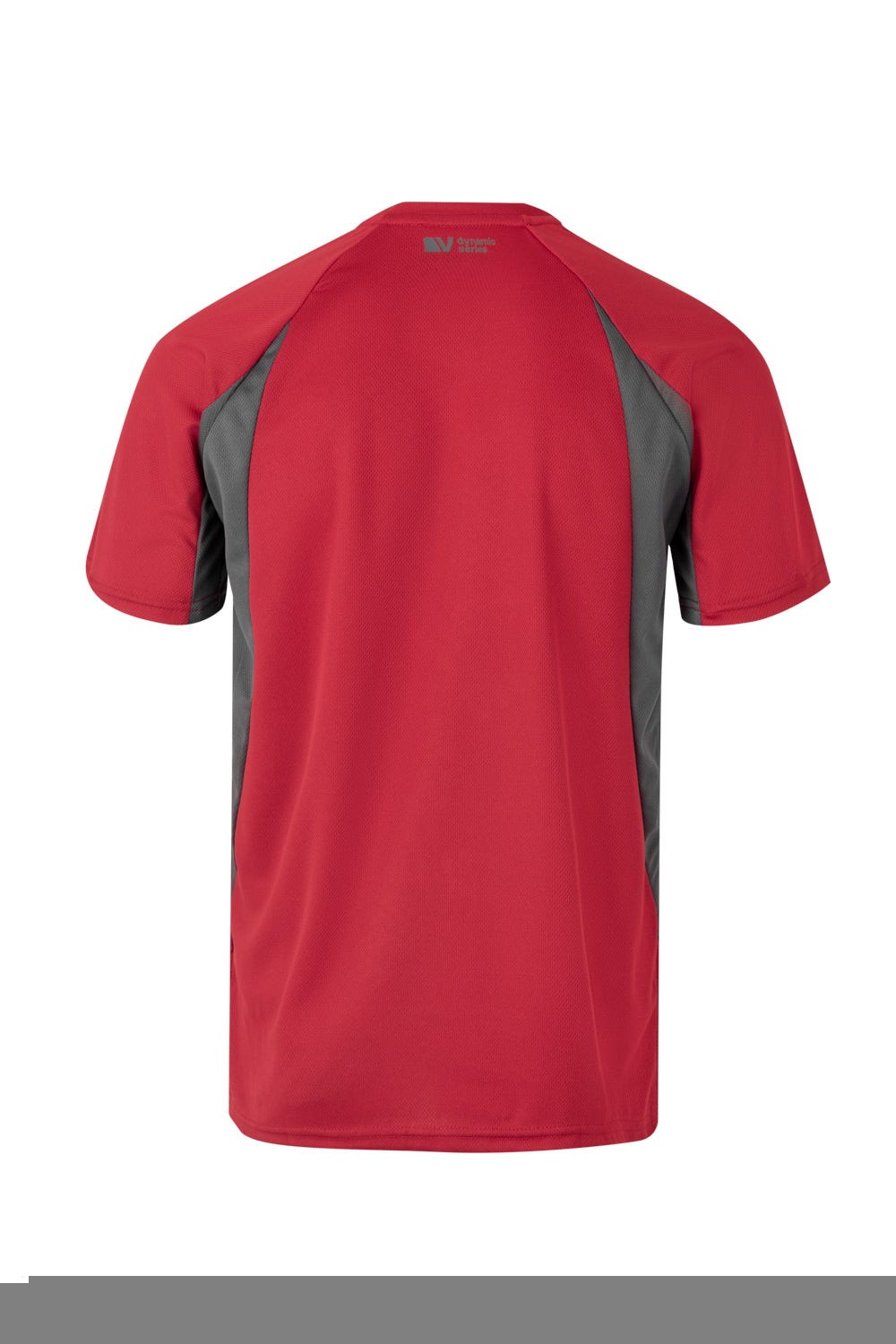 Tricou poliester 160g rosu/gri V105501