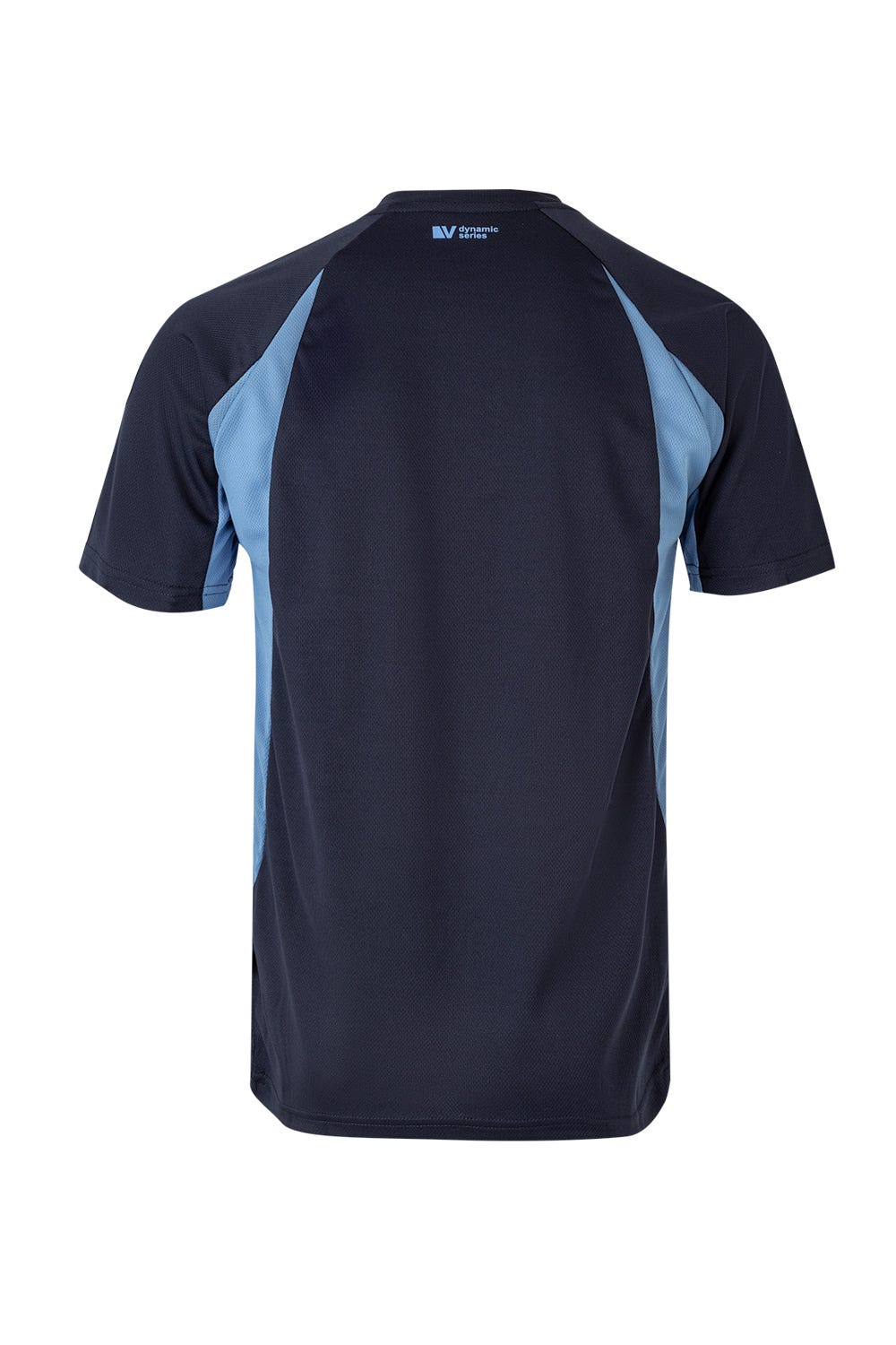 Tricou poliester 160g albastru marin/albastru celest V105501