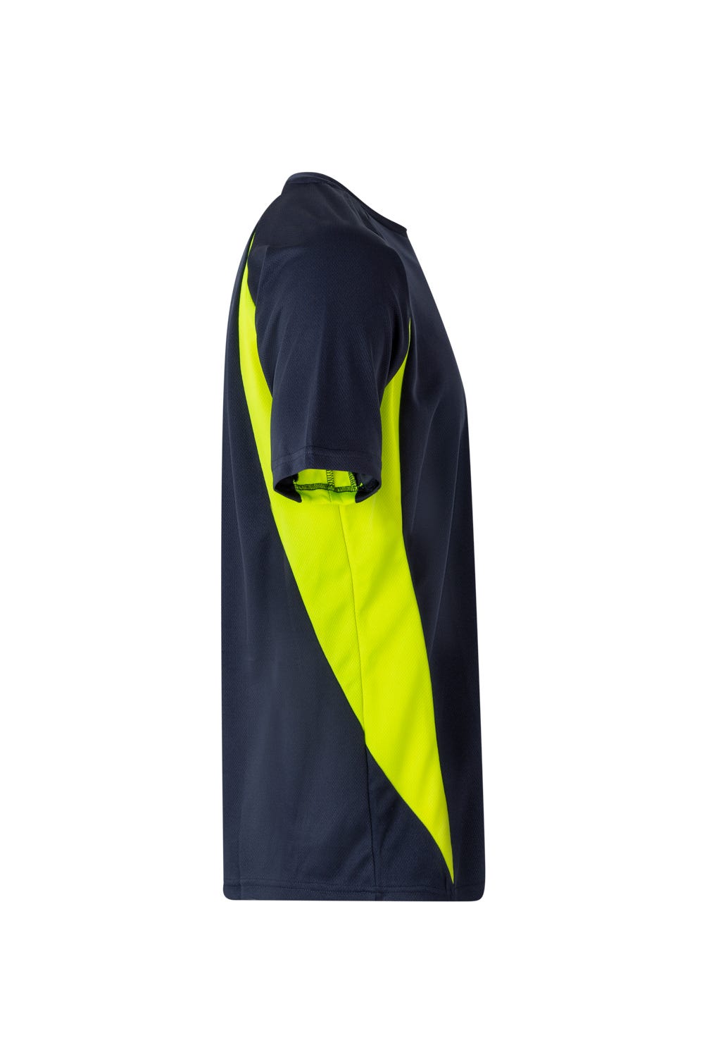 Tricou poliester 160g bleumarin/galben V105501