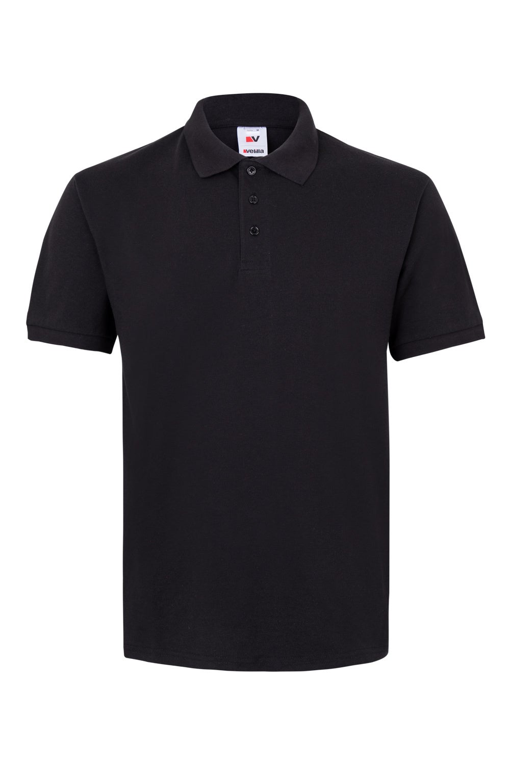 Tricou polo maneca scurta bumbac 180g negru V105502