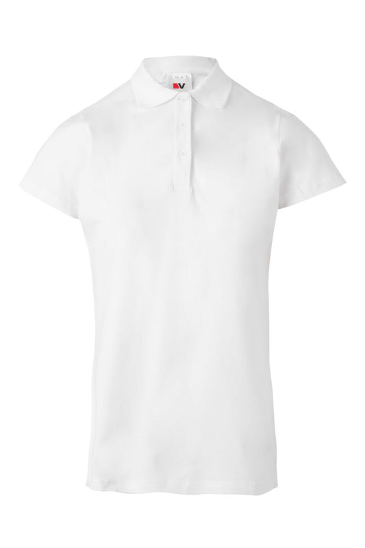 Tricou polo maneca scurta bumbac 200g dama alb V105509S