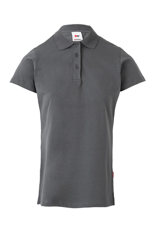 Tricou polo maneca scurta bumbac 200g dama gri V105509S