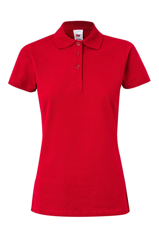 Tricou polo maneca scurta bumbac 200g dama rosu V105509S