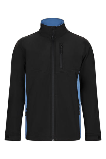 Jacheta soft shell 280g negru/albastru celest V106004