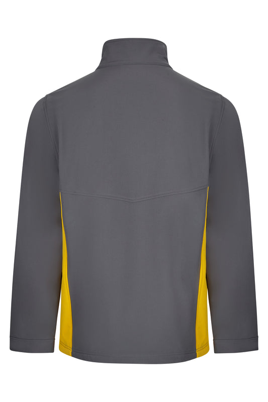 Jacheta soft shell 280g gri/galben V106004